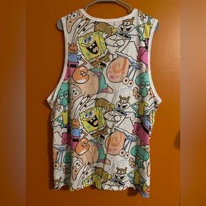 Juniors Plus 3XL SpongeBob SquarePants tank top all over print